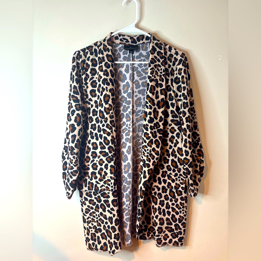 Worthington Leopard Print Blazer